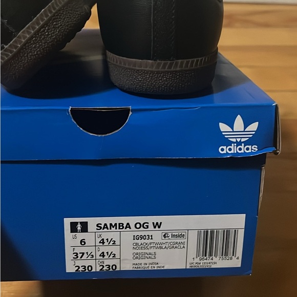 Adidas Sambas Black Size 6 - Picture 3 of 4